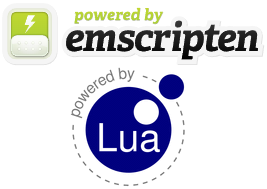 powered by Emscripten and Lua