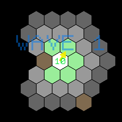 A thumbnail screenshot of my browser game Hexagonal Crawler.